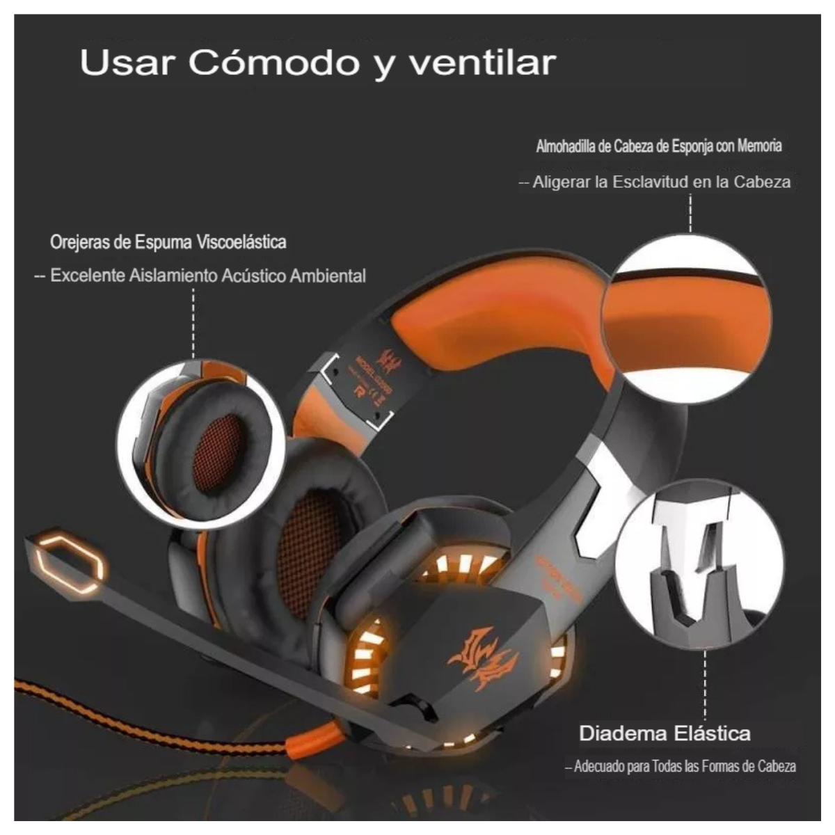 Audifonos Gaming Cancelling G2000