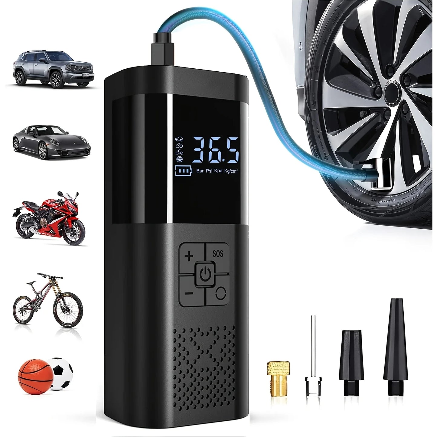 AirPump™ – Inflador Inalámbrico Portátil para Coche