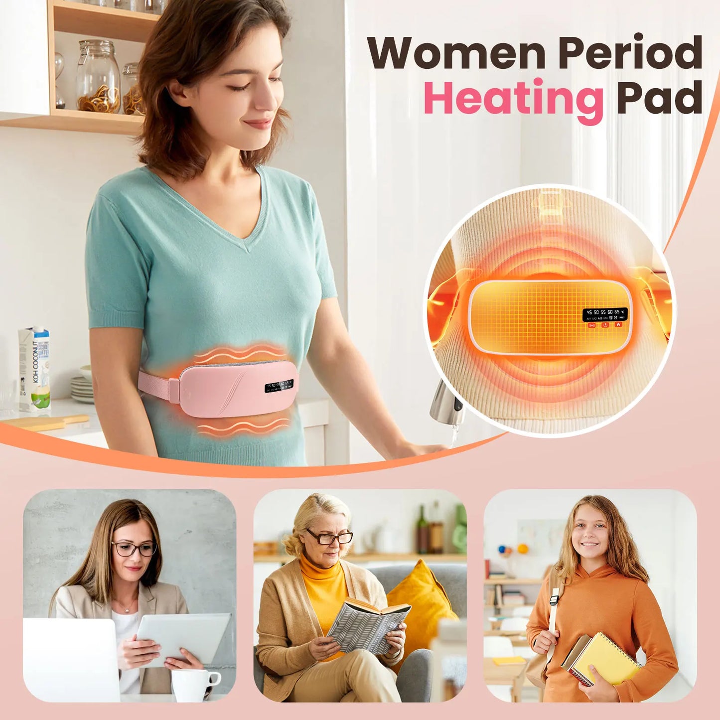WarmEase™ – Guatero Menstrual Eléctrico