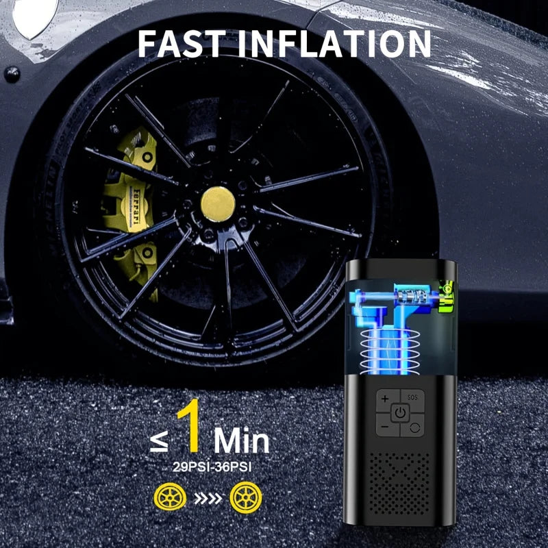 AirPump™ – Inflador Inalámbrico Portátil para Coche