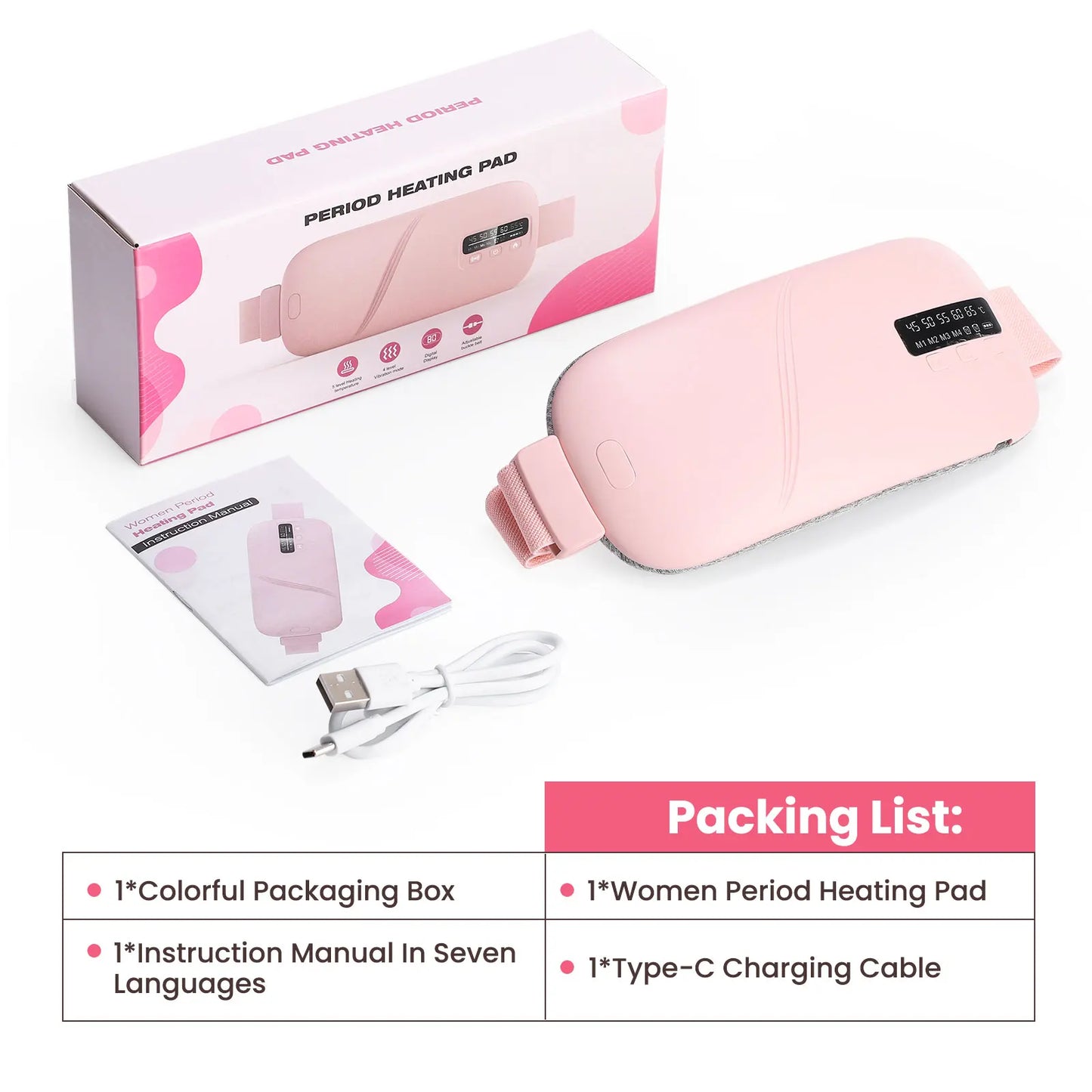 WarmEase™ – Guatero Menstrual Eléctrico