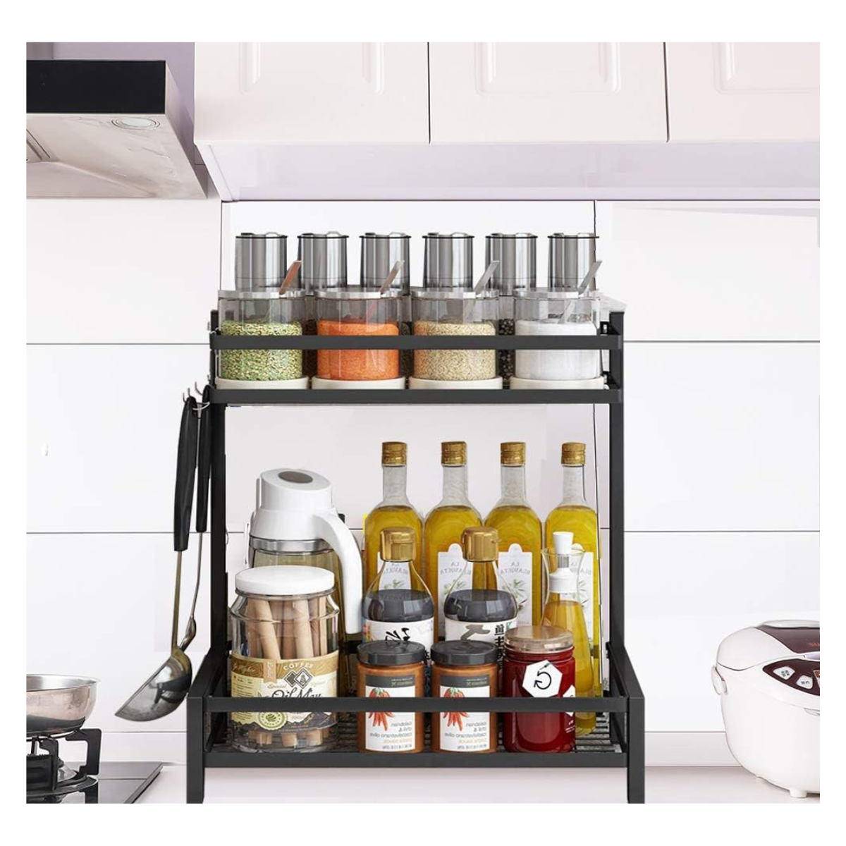 Mini Organizador Doble Acero con Estante