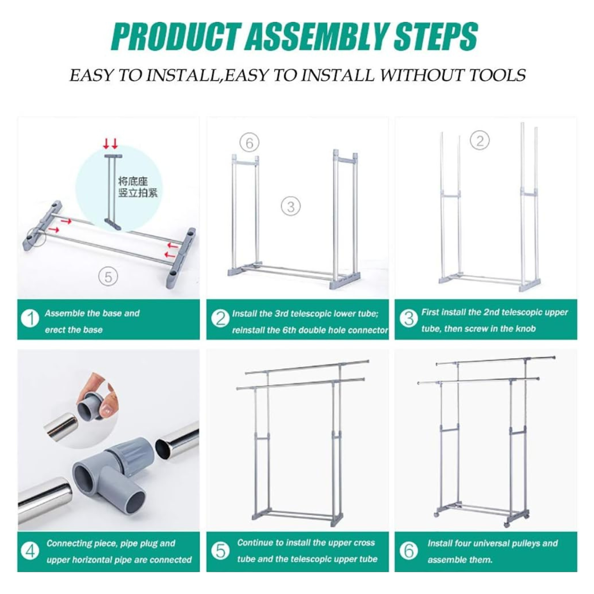 Perchero Doble De Metal Exhibidor