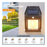 Farol Solar De Pared + Sensor Movimiento