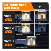 Farol Solar De Pared + Sensor Movimiento