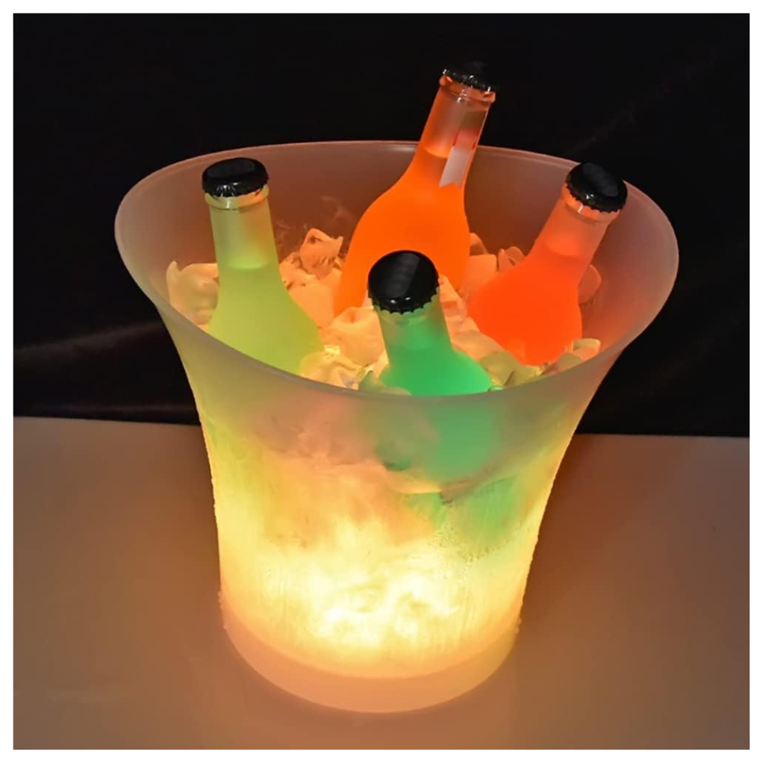 Cubo de Hielo LED Vino-Cerveza