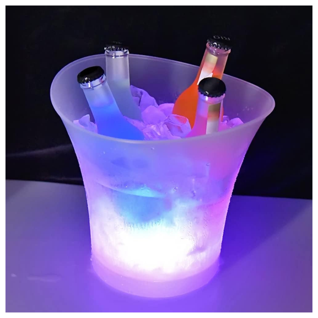 Cubo de Hielo LED Vino-Cerveza