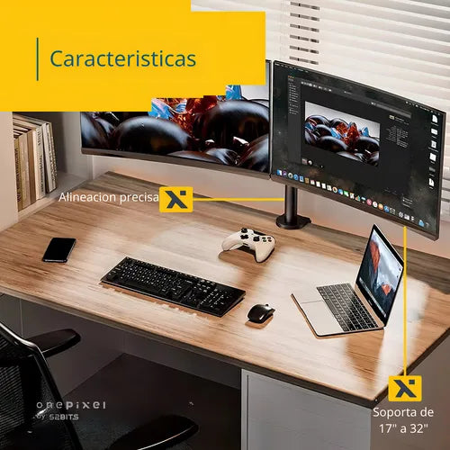 Soporte Doble Monitor Ajustable