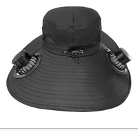 Sombrero Panel Solar Y Ventilador Recarg