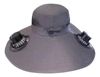 Sombrero Panel Solar Y Ventilador Recarg
