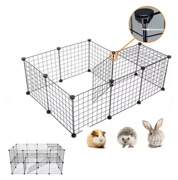 Jaula Corral Mascotas 12 Paneles Armable