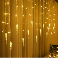 Cascada Led Lluvia Gotas De Agua 4 Mt