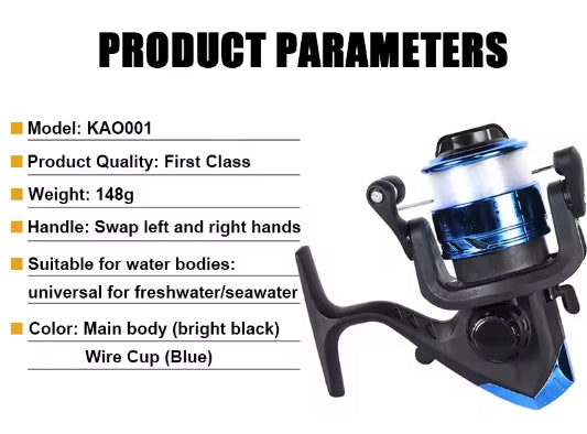 Carrete Giratorio Serie 2000 Pesca