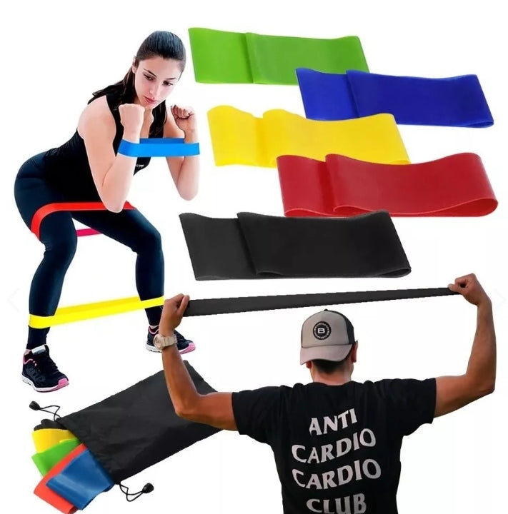 Set 5 Bandas Elasticas Resistencia