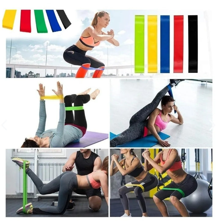 Set 5 Bandas Elasticas Resistencia