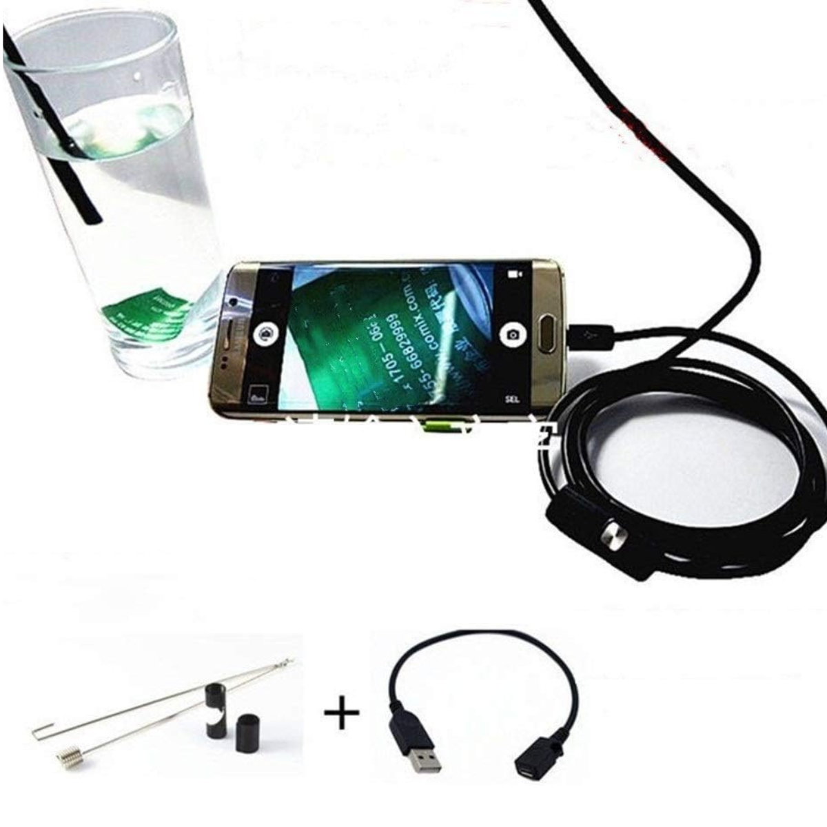 Endoscopio USB 10m con Sonda Luces LED